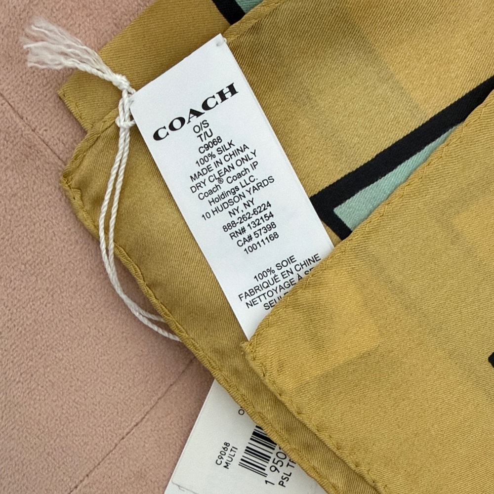 Coach Tromple Loeil Print Silk
Square Scarf - Picture 4 of 7